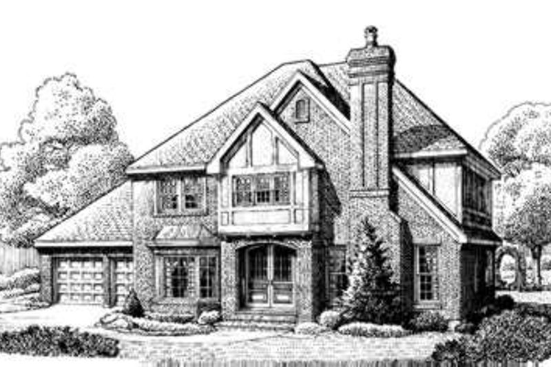 Home Plan - European Exterior - Front Elevation Plan #410-205