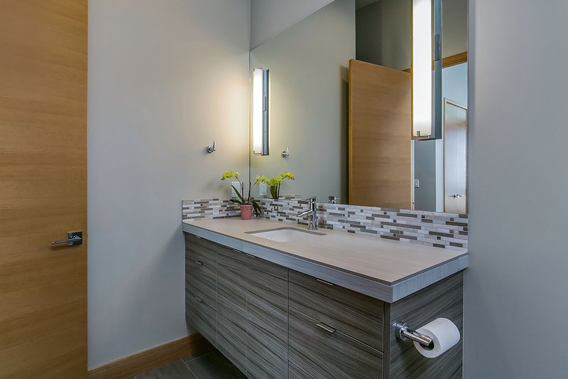 Architectural House Design - Powder Room