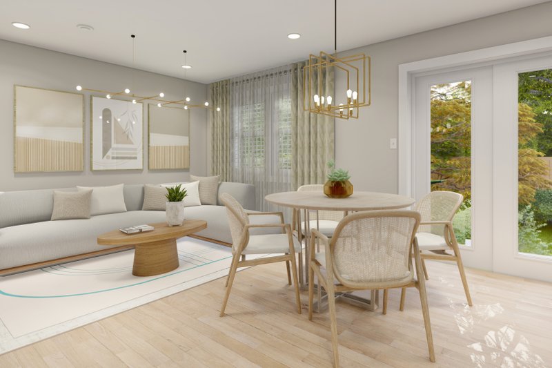 Dream House Plan - Interior - Family Room for Traditional House Plan #1060-176 - 3 bed, 2 bath