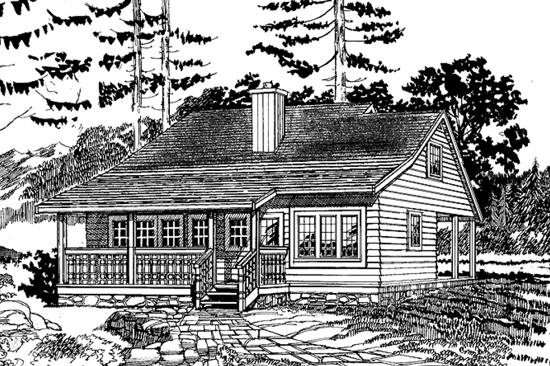 Home Plan - Country Exterior - Front Elevation Plan #47-917
