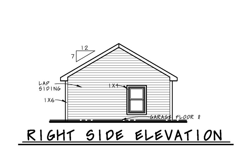 House Plan Design - Exterior - Other Elevation 1 for Traditional House Plan #20-2449, 0 bath