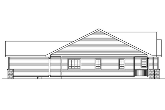 Exterior - Other Elevation 1 for Farmhouse House Plan #124-697 - 3 bed, 2 bath