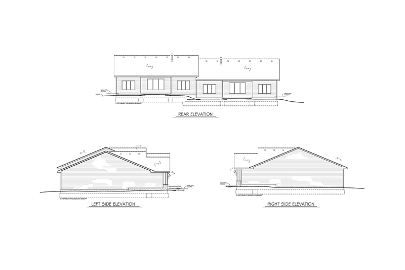 Architectural House Design - Exterior - Other Elevation 2 for Traditional House Plan #1122-18 - 2 bed, 2 bath