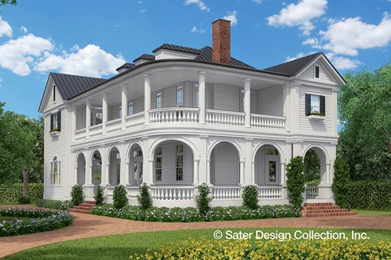 Architectural House Design - Exterior - Front Elevation 7 for Classical House Plan #930-460 - 3 bed, 4.5 bath
