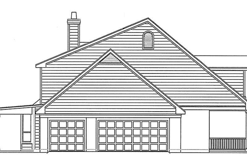 Architectural House Design - Exterior - Other Elevation 1 for Country House Plan #472-230 - 4 bed, 3.5 bath