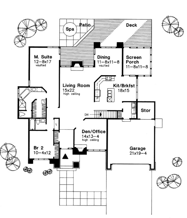 Home Plan - Traditional Floor Plan - Main Floor Plan #320-1502