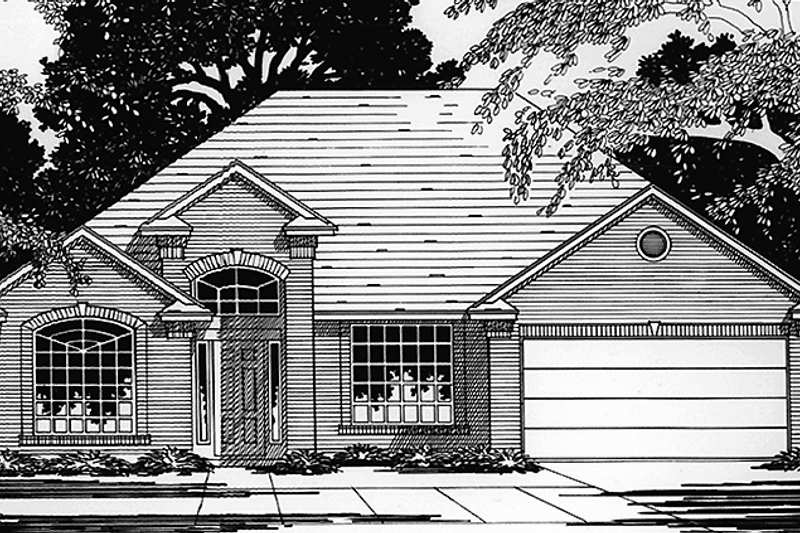 House Blueprint - Exterior - Front Elevation Plan #472-74