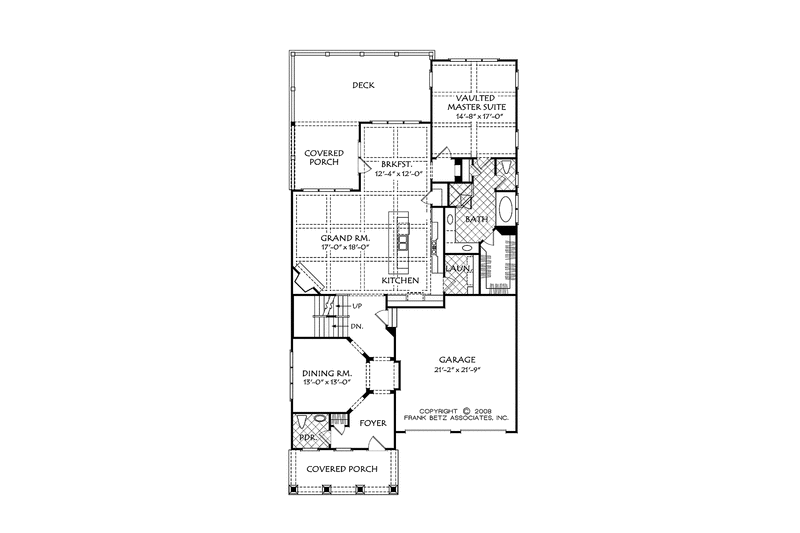 Home Plan - Floor Plan - Main Floor for Craftsman House Plan #927-530 - 3 bed, 3.5 bath