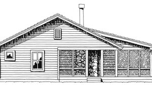 Exterior - Other Elevation for Country House Plan #942-13 - 2 bed, 2 bath