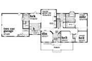 Ranch Style House Plan - 3 Beds 2 Baths 1880 Sq/Ft Plan #47-378 