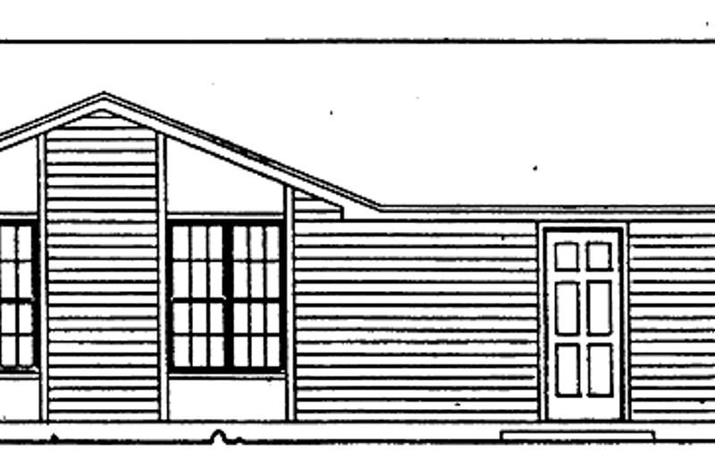 House Blueprint - Contemporary Exterior - Front Elevation Plan #30-248