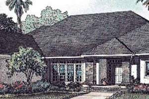 Mediterranean Exterior - Front Elevation Plan #17-3049