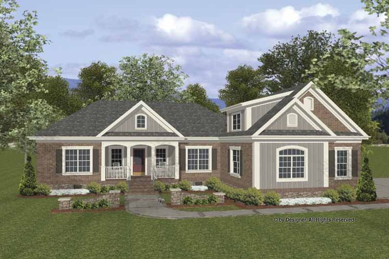 Home Plan - Traditional Exterior - Front Elevation Plan #56-676