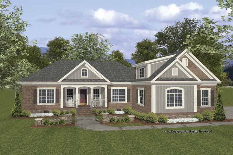Dream House Plan - Traditional Exterior - Front Elevation Plan #56-676