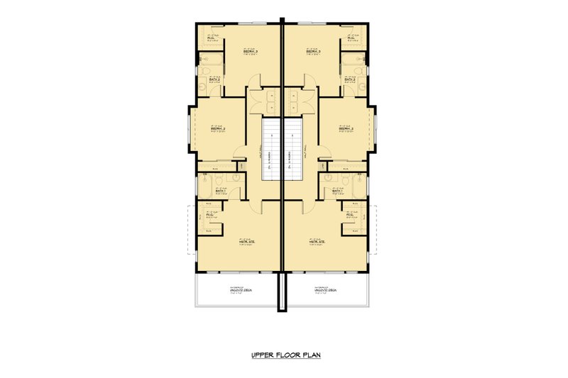 Dream House Plan - Floor Plan - Upper Floor for Contemporary House Plan #1066-241 - 6 bed, 4.5 bath