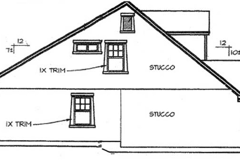 Home Plan - Exterior - Other Elevation 1 for Country House Plan #472-398 - 4 bed, 2.5 bath