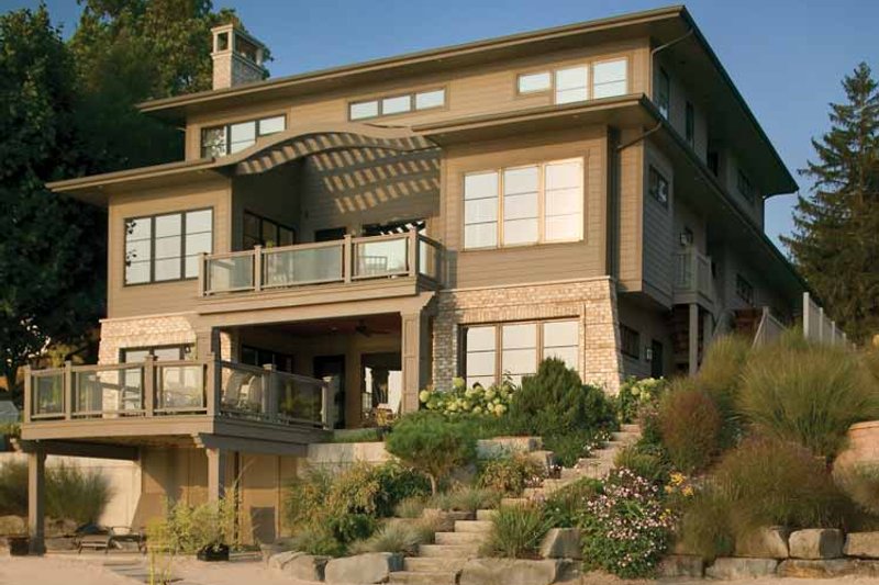 Home Plan - Exterior - Rear Elevation for Prairie House Plan #928-226 - 3 bed, 2.5 bath