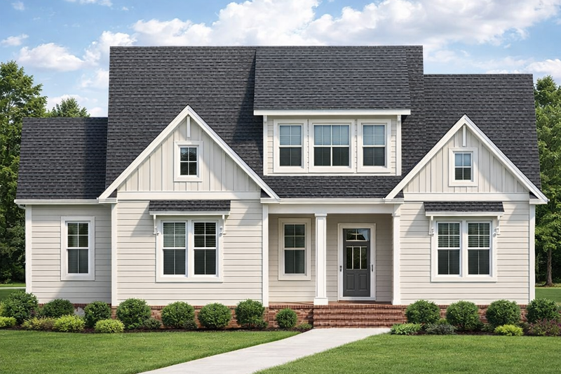 Dream House Plan - Exterior - Front Elevation 2 for Craftsman House Plan #1080-34 - 4 bed, 3 bath