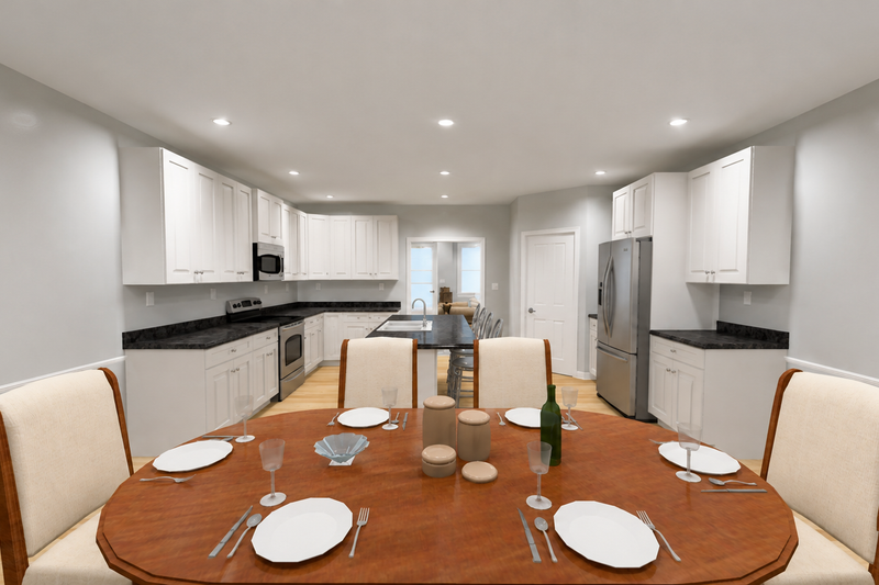 Architectural House Design - Interior - Dining Room 1 for Country House Plan #1060-498 - 3 bed, 2 bath