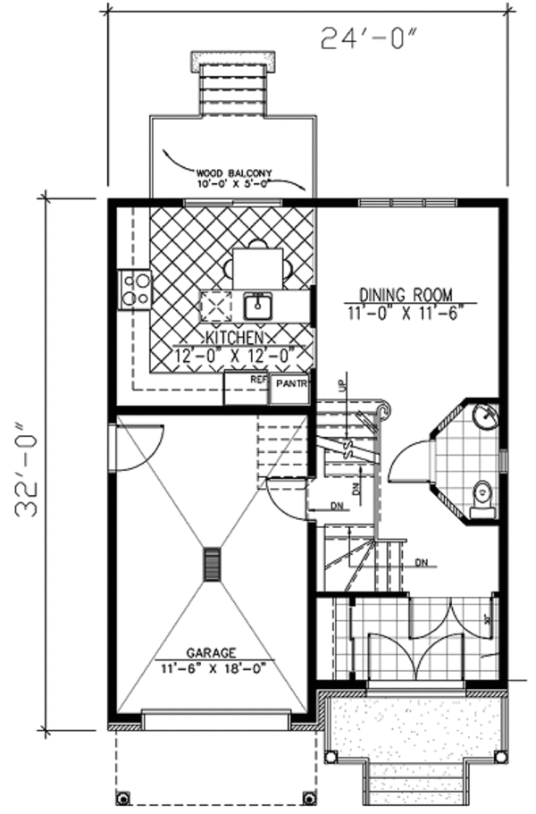 European Floor Plan - Main Floor Plan #138-212