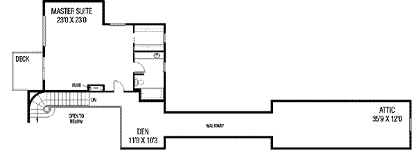 Home Plan - Country Floor Plan - Upper Floor Plan #60-564