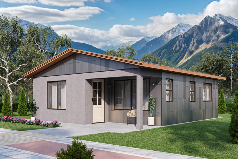 Dream House Plan - Exterior - Other Elevation for Modern House Plan #1106-13 - 1 bed, 1 bath