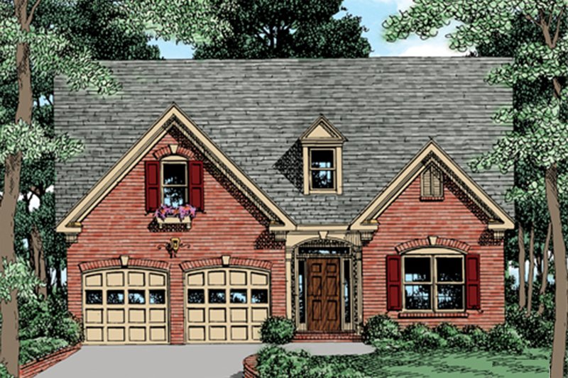 Dream House Plan - Traditional Exterior - Front Elevation Plan #927-35