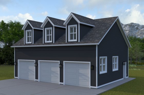 Exterior - Front Elevation 7 for Farmhouse House Plan #1060-392, 0 bath