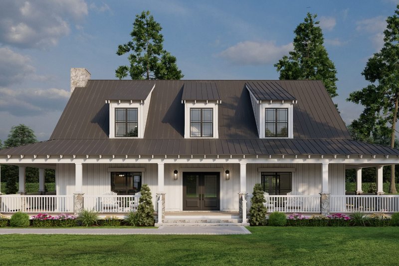 Dream House Plan - Country Exterior - Front Elevation Plan #923-30
