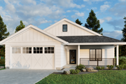 Farmhouse Style House Plan - 2 Beds 2 Baths 1395 Sq/Ft Plan #1093-5 