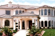 Mediterranean Style House Plan - 6 Beds 6.5 Baths 7572 Sq/Ft Plan #1-940 