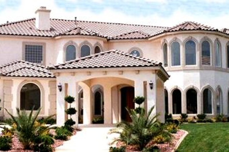 House Blueprint - Mediterranean Exterior - Front Elevation Plan #1-940