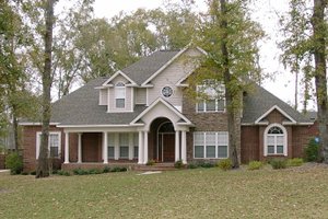 House Blueprint - European Exterior - Front Elevation Plan #63-167