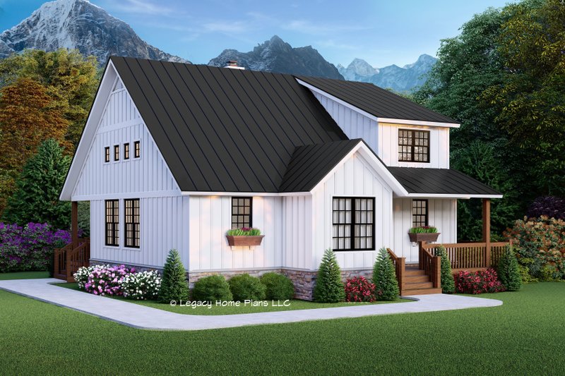 Dream House Plan - Exterior - Other Elevation for Farmhouse House Plan #932-703 - 3 bed, 2.5 bath