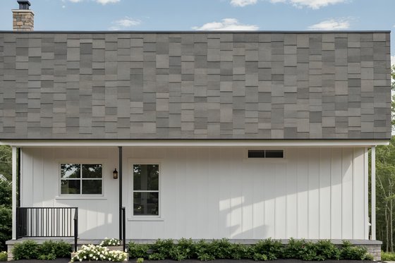 Exterior - Rear Elevation for Farmhouse House Plan #21-498 - 1 bed, 1.5 bath