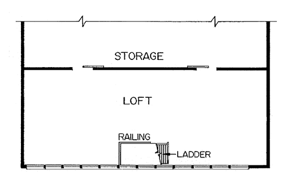 Floor Plan - Other Floor for Modern House Plan #47-102 - 2 bed, 1 bath