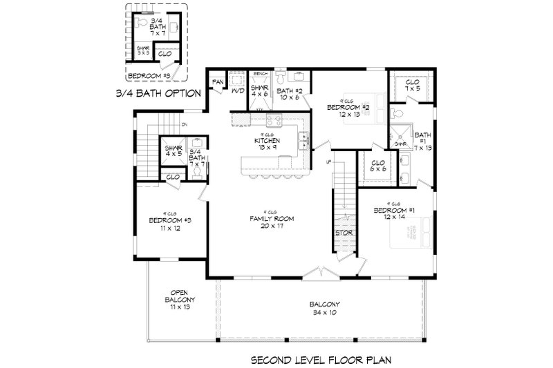 Architectural House Design - Floor Plan - Main Floor for Country House Plan #932-1235 - 4 bed, 4 bath