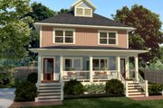 Southern Style House Plan - 4 Beds 2.5 Baths 1736 Sq/Ft Plan #79-276 Exterior 