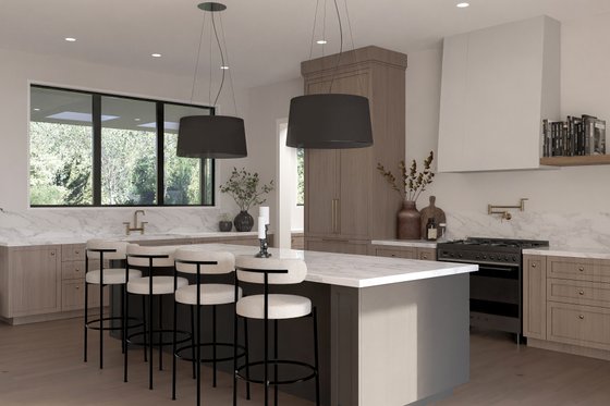 Interior - Kitchen for Contemporary House Plan #1114-91 - 4 bed, 3.5 bath