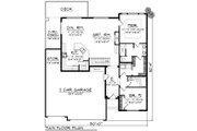 Traditional Style House Plan - 2 Beds 1 Baths 1485 Sq/Ft Plan #70-1535 