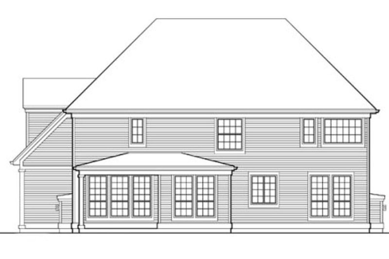 Dream House Plan - Exterior - Rear Elevation for Country House Plan #48-331 - 4 bed, 3.5 bath