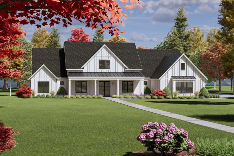 Farmhouse Style House Plan 4 Beds 4.5 Baths 4083 Sq/Ft Plan 109612