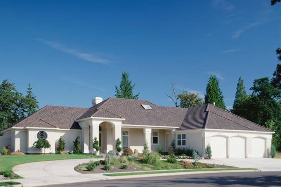 Exterior - Front Elevation 3 for Contemporary House Plan #48-294 - 3 bed, 2.5 bath