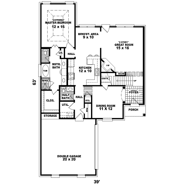European Floor Plan - Main Floor Plan #81-480