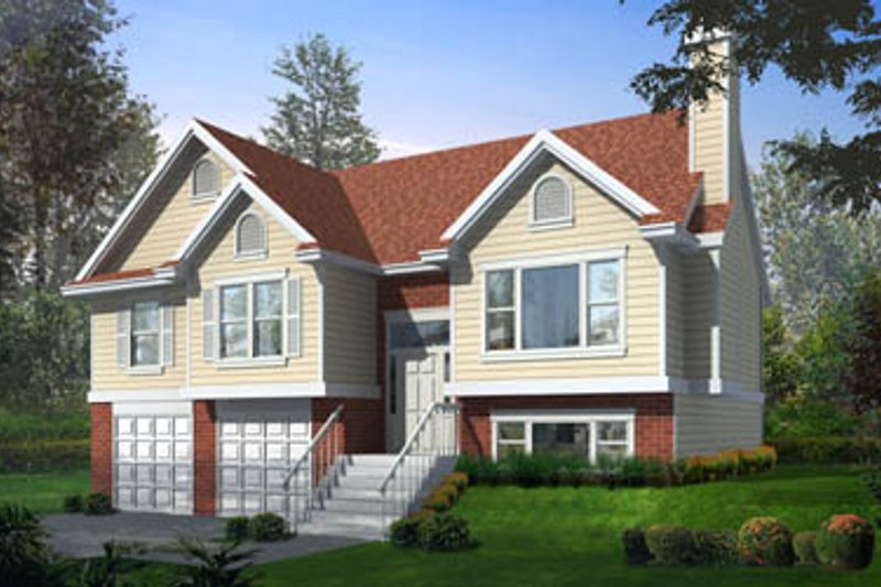 Architectural House Design - Traditional Exterior - Front Elevation Plan #100-303