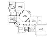 European Style House Plan - 4 Beds 3.5 Baths 3645 Sq/Ft Plan #411-756 