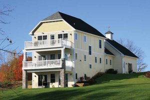 Exterior - Rear Elevation for Traditional House Plan #928-192 - 3 bed, 2.5 bath