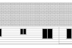 Exterior - Rear Elevation for Craftsman House Plan #943-43 - 3 bed, 2 bath