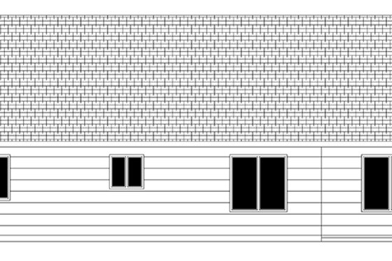Exterior - Rear Elevation for Craftsman House Plan #943-43 - 3 bed, 2 bath