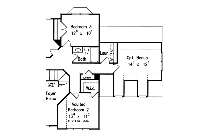 Home Plan - Floor Plan - Other Floor for Colonial House Plan #927-384 - 3 bed, 2.5 bath